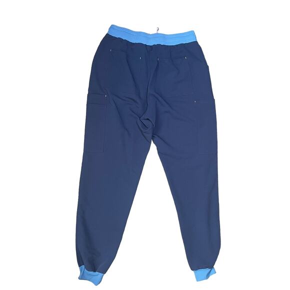 Dolan Hope 11-Pocket Scrub Core Jogger Pants Women's Small Navy Colorblock - Picture 7 of 7